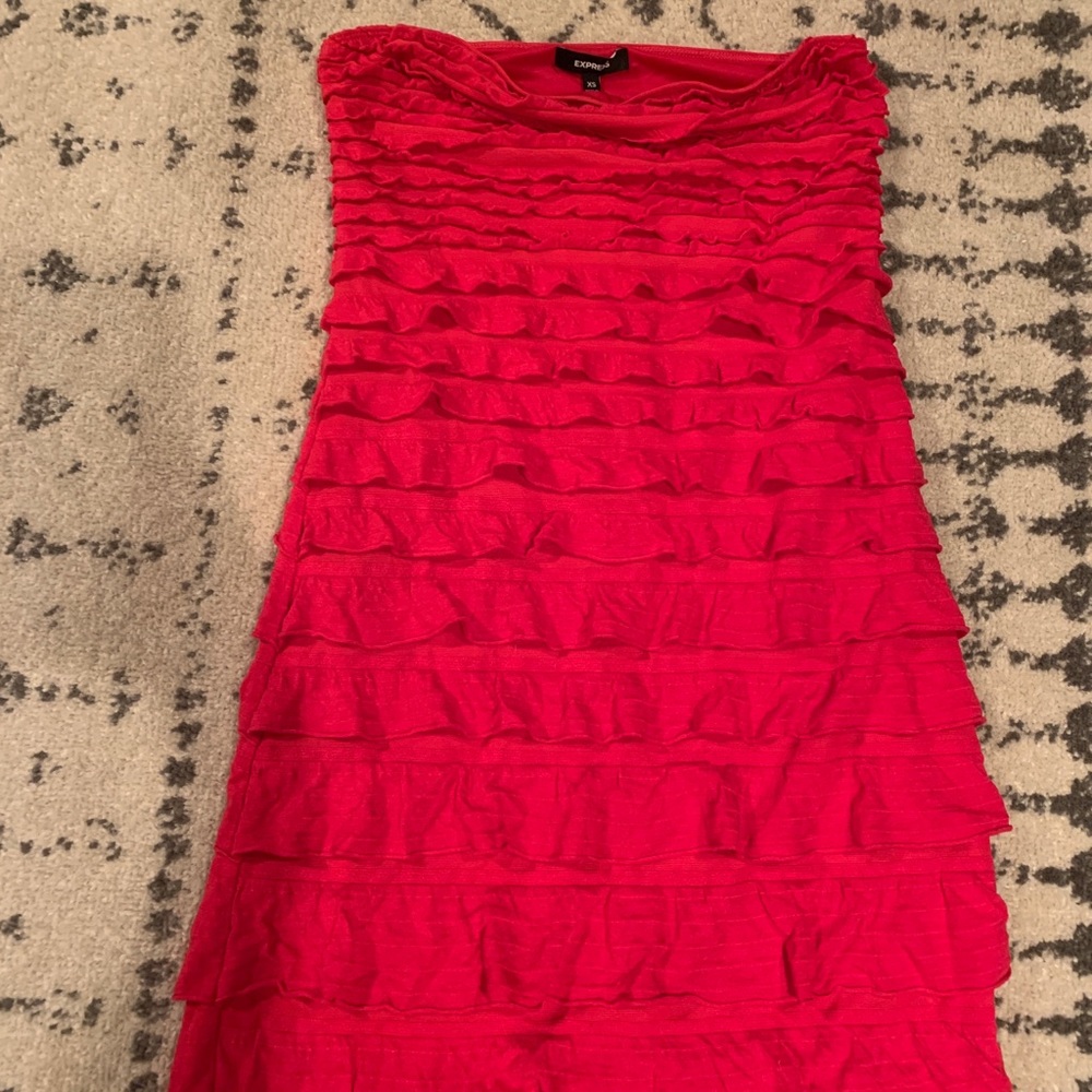 Women’s Express strapless dress.